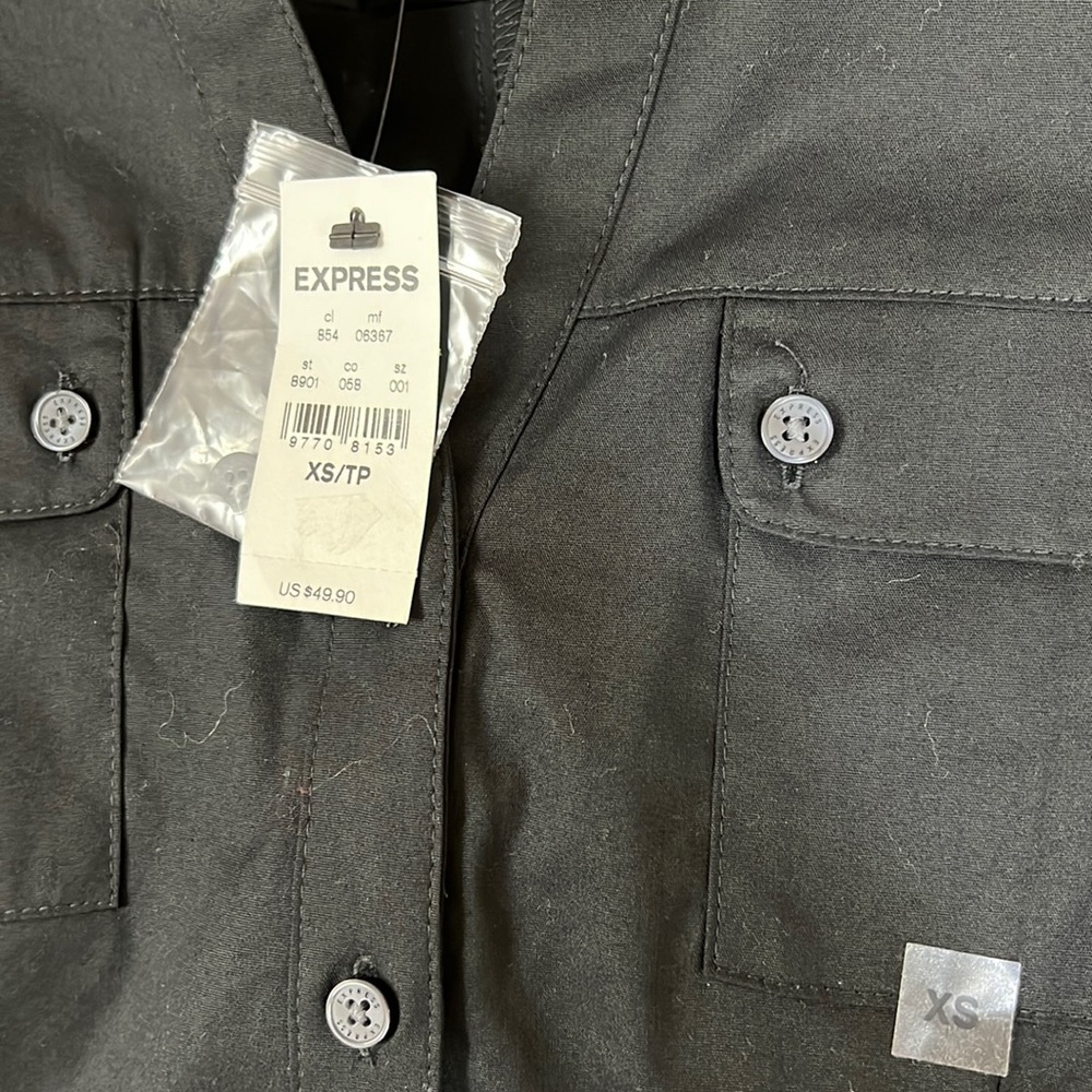 Express Black Button Down - image 5